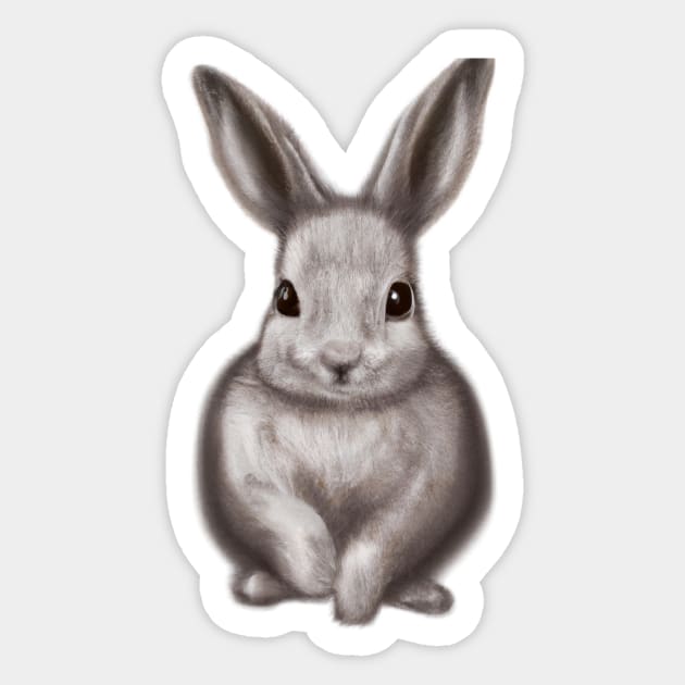 Cute Rabbit Drawing Sticker by Play Zoo